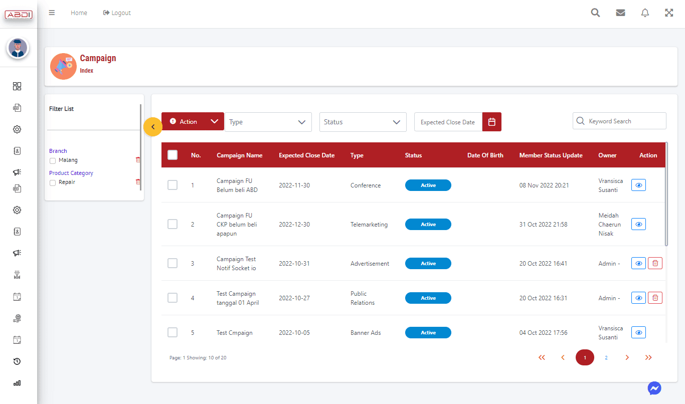 Sistem CRM Enterprise Screenshot 4