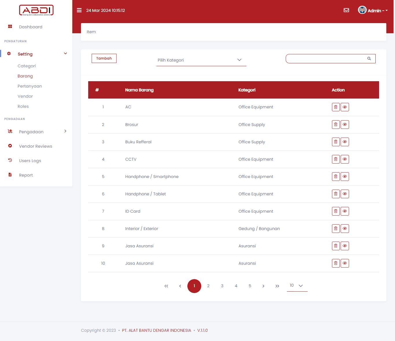 Sistem E-Procurement Enterprise Screenshot 3